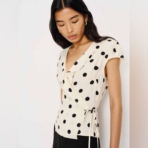 Reformation Clemence Top Ivory - Size 4